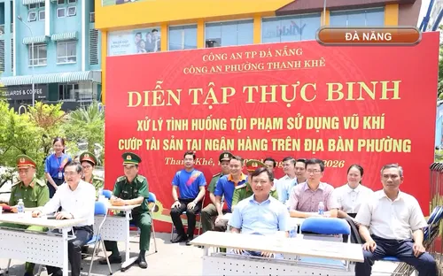 Đà Nẵng chủ động diễn tập xử lý tình huống cướp ngân hàng