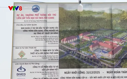 Tăng tốc thi công dự án trường liên cấp vùng biên giới