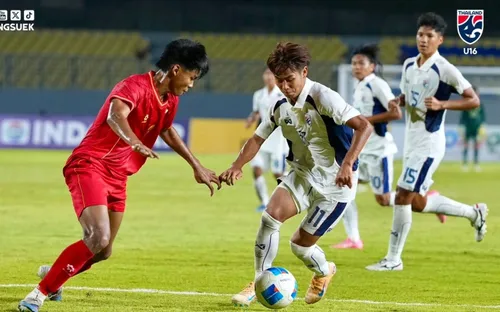 U17 Thái Lan gây thất vọng, rơi thế khó tại giải U17 Đông Nam Á 2026