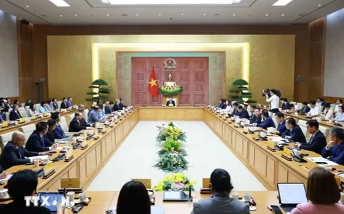 Thủ tướng Lê Minh Hưng làm việc với đoàn 52 doanh nghiệp Mỹ