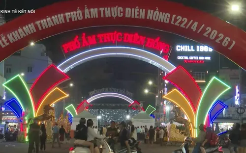 Phố Ẩm thực Diên Hồng - Điểm nhấn mới của kinh tế đêm phố núi Gia Lai