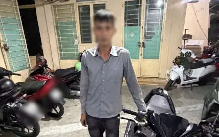 Bắt đối tượng lừa bạn gái quen qua mạng vào khách sạn rồi trộm xe máy, điện thoại