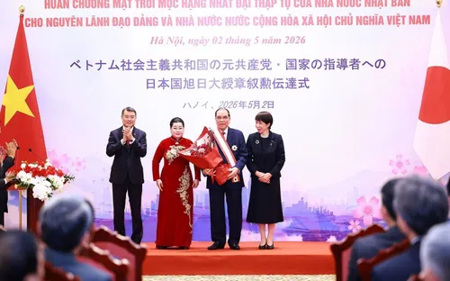 Nhật Bản trao Huân chương Mặt trời mọc hạng nhất Đại thập tự cho nguyên Tổng Bí thư Nông Đức Mạnh và nguyên Thủ tướng Nguyễn Tấn Dũng