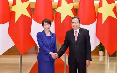 Chủ tịch Quốc hội Trần Thanh Mẫn hội kiến Thủ tướng Nhật Bản Takaichi Sanae, thúc đẩy hợp tác nghị viện song phương