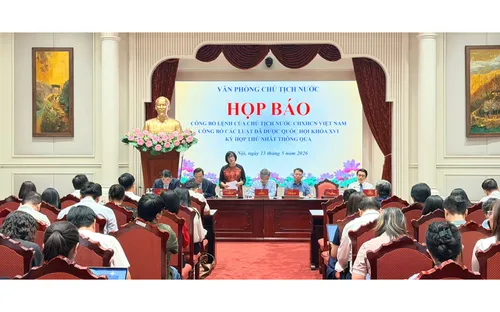 Công bố Lệnh của Chủ tịch nước về 9 luật mới vừa được Quốc hội thông qua
