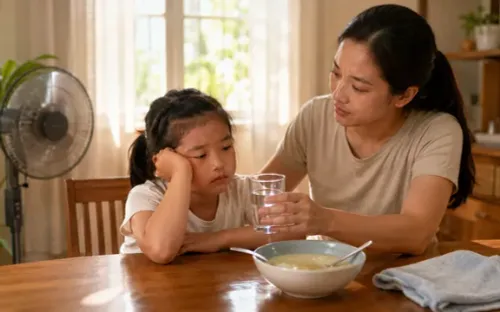 5 dấu hiệu trẻ biếng ăn mùa nóng có thể cảnh báo vấn đề sức khỏe