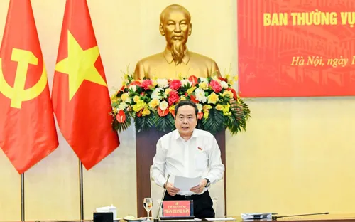 Chủ tịch Quốc hội Trần Thanh Mẫn chủ trì họp Ban Thường vụ Đảng ủy Quốc hội về công tác cán bộ