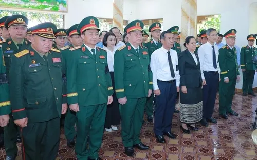 Thanh Hóa: Lễ truy điệu và an táng hài cốt 19 anh hùng, liệt sỹ hy sinh tại Lào 
