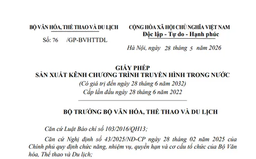 VTV8 chính thức trở thành kênh truyền hình quốc gia về Văn hóa, Di sản, Lịch sử và Du lịch