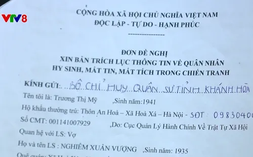 Khánh Hoà nỗ lực xác định danh tính hài cốt liệt sĩ