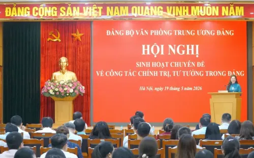 Ban hành quy chế phối hợp công tác giữa Đảng ủy và lãnh đạo Văn phòng Trung ương Đảng nhiệm kỳ 2025-2030