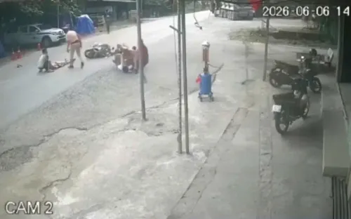 Tạm giữ hai thanh niên lao xe vào tổ CSGT làm nhiệm vụ, khiến một Trung tá bị thương