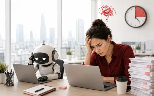 AI giúp tăng năng suất hay tạo thêm gánh nặng? Nhân viên văn phòng đang kiệt sức vì phải “chăm sóc” chatbot