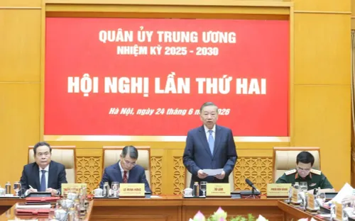 Tổng Bí thư, Chủ tịch nước Tô Lâm chủ trì Hội nghị Quân ủy Trung ương, nhấn mạnh yêu cầu bảo vệ Tổ quốc từ sớm, từ xa