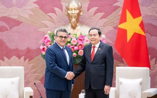 Chủ tịch Quốc hội Trần Thanh Mẫn tiếp Đại sứ Palestine Saadi Salama kết thúc nhiệm kỳ tại Việt Nam