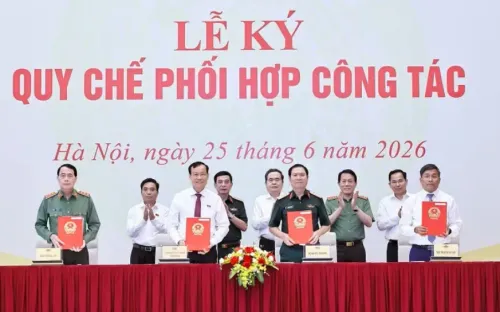 Quốc hội và các bộ ký quy chế phối hợp, tăng cường liên kết trong lĩnh vực quốc phòng, an ninh, đối ngoại