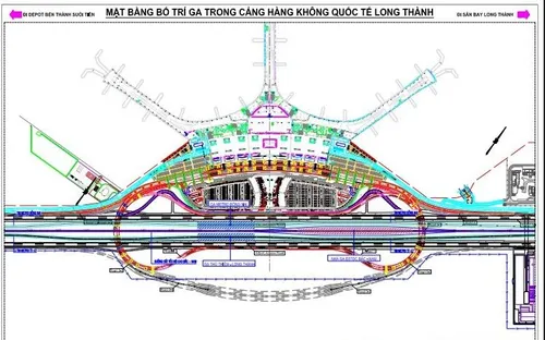 Rõ thêm phương án bố trí ga đường sắt tại Cảng hàng không quốc tế Long Thành