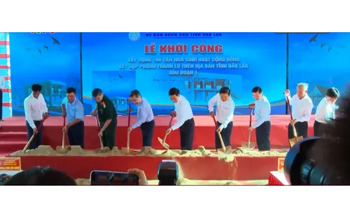 Đắk Lắk: Khởi công xây dựng nhà sinh hoạt cộng đồng kết hợp tránh lũ