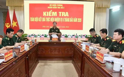 Bộ Quốc phòng kiểm tra toàn diện nhiệm vụ 6 tháng đầu năm tại Bộ CHQS tỉnh Đắk Lắk