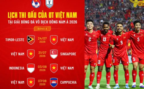 Tuyển Việt Nam khởi đầu AFF Cup 2026 trên đất Thái Lan, quyết tâm bảo vệ ngôi vô địch