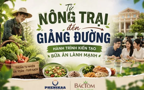 Từ nông trại đến giảng đường – Hành trình kiến tạo bữa ăn lành mạnh