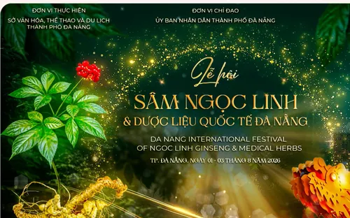 Lễ hội Sâm Ngọc Linh và Dược liệu Quốc tế Đà Nẵng 2026: Nâng tầm giá trị quốc bảo