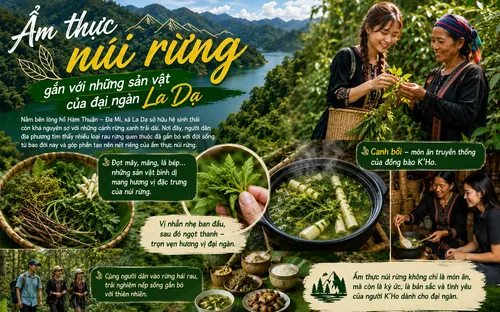 Ẩm thực núi rừng La Dạ: Hương vị từ những món ăn giữa đại ngàn