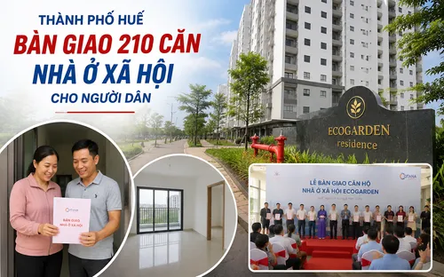 Thành phố Huế bàn giao 210 căn nhà ở xã hội cho người dân