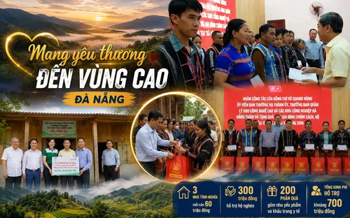 Mang yêu thương đến vùng cao Đà Nẵng, hỗ trợ người dân xã Hùng Sơn
