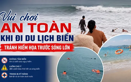 Hiểm họa sóng lớn khi đi du lịch biển: Cẩn trọng để có có chuyến đi an toàn