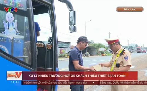 Xe khách thiếu thiết bị an toàn, Đắk Lắk xử lý 15 trường hợp trong một tuần