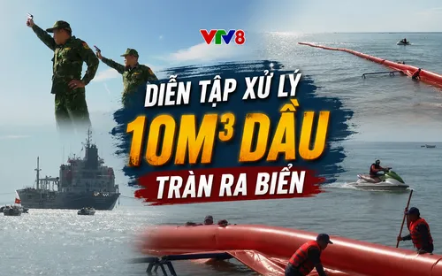 Petrolimex diễn tập ứng phó sự cố tràn dầu tại Đà Nẵng