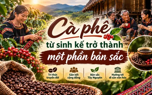 Cà phê từ sản phẩm nông nghiệp đến di sản văn hóa