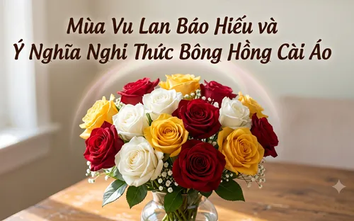 Mùa Vu Lan và thông điệp chữ Hiếu: Ý nghĩa Bông hồng cài áo