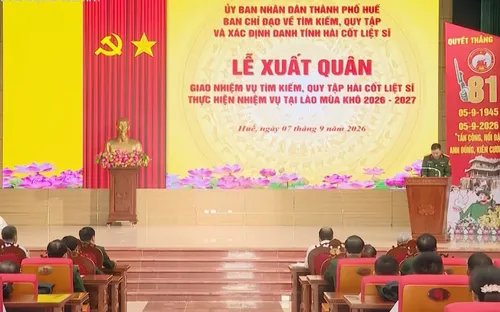 Bộ CHQS TP Huế xuất quân sang Lào tìm kiếm, quy tập hài cốt liệt sĩ