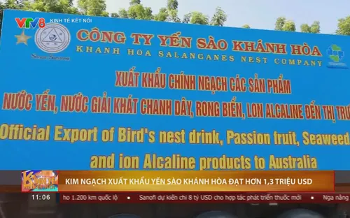 Kim ngạch xuất khẩu Yến sào Khánh Hòa vượt 1,3 triệu USD trong 9 tháng