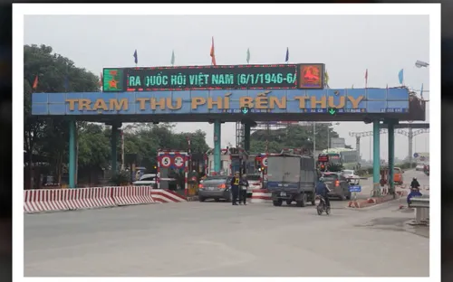 Tạm dừng thu phí tại 2 Trạm Bến Thủy từ ngày 20/10