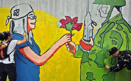 Bức tường nghệ thuật dài 4 km tại Philippines