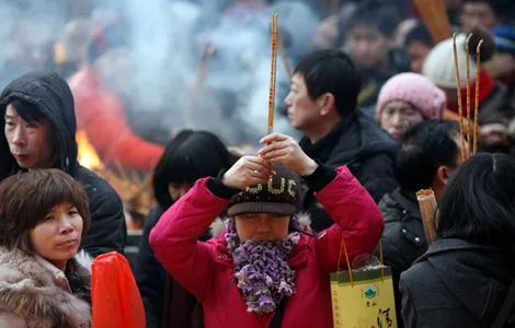 Ngày Tết đi chùa ở Bắc Kinh