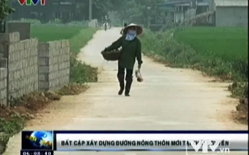 Xử lý nghiêm sai phạm xây đường liên thôn tại Thái Nguyên