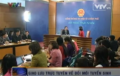 Giao lưu trực tuyến về Đổi mới tuyển sinh