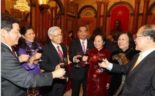 Tổng bí thư Nguyễn Phú Trọng chúc tết lãnh đạo Đảng, Nhà nước 