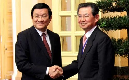 Chủ tịch nước tiếp đoàn hợp tác kinh tế Kansai-Nhật Bản  