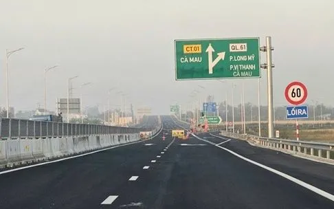 Cao tốc Hậu Giang-Cà Mau thông xe trở lại từ 11 giờ 30 phút hôm nay (29-4)