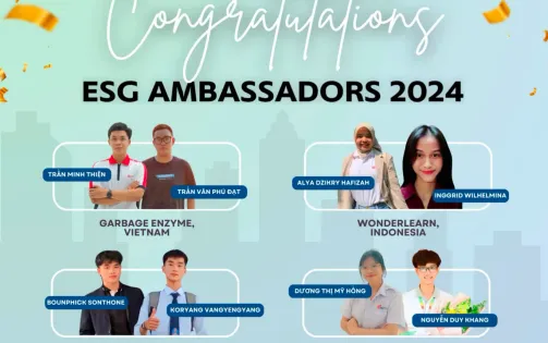 Hai dự án của Việt Nam chiến thắng tại cuộc thi ESG Ambassador 2024