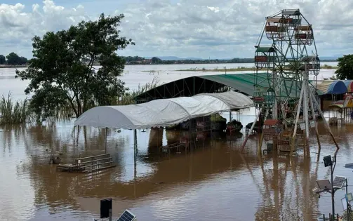 Lào cảnh báo khẩn cấp nguy cơ lũ lụt tại thủ đô Vientiane và thành phố Luang Prabang