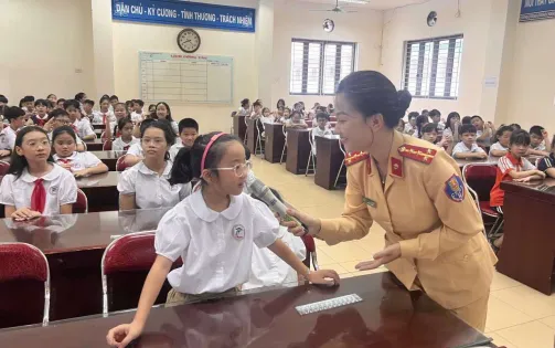 Hà Nội đẩy mạnh tuyên truyền an toàn giao thông cho lứa tuổi học sinh