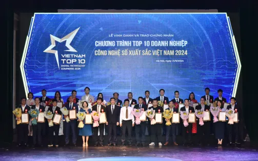 Vinh danh top 10 doanh nghiệp công nghệ số xuất sắc Việt Nam 2024