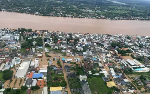 Bão Yagi gây lũ lớn trên sông Mekong, có khả năng ảnh hưởng tới đồng bằng sông Cửu Long