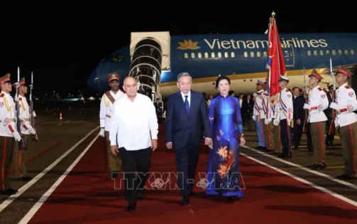 Tổng Bí thư, Chủ tịch nước Tô Lâm đến La Habana, bắt đầu thăm cấp Nhà nước Cộng hòa Cuba